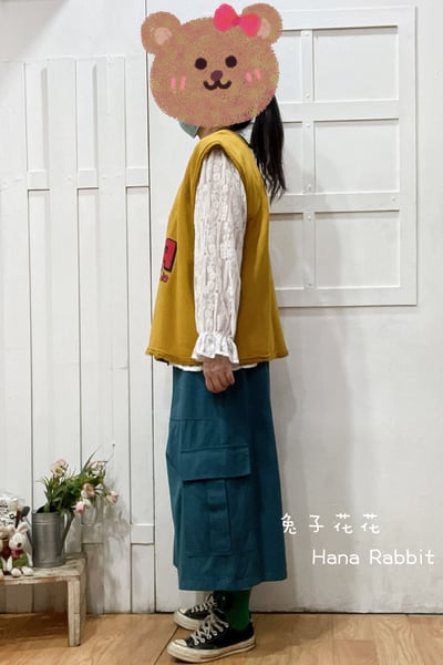 WE家破損感童趣毛圈棉背心(黃) 154532