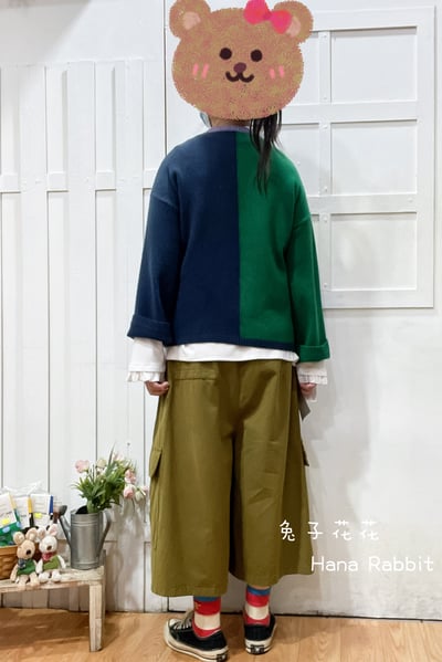 日系撞色針織毛衣 211223