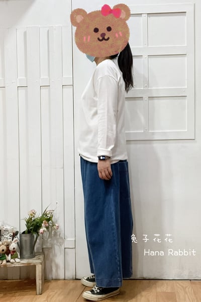 日系簡約前後字母印花上衣 135362