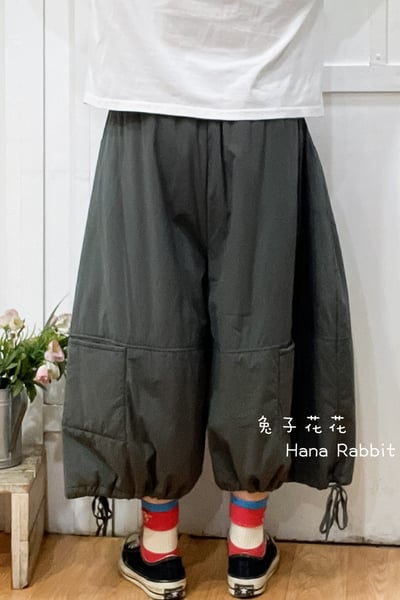 WE家闊腿可縮腳夾棉造型褲 179333