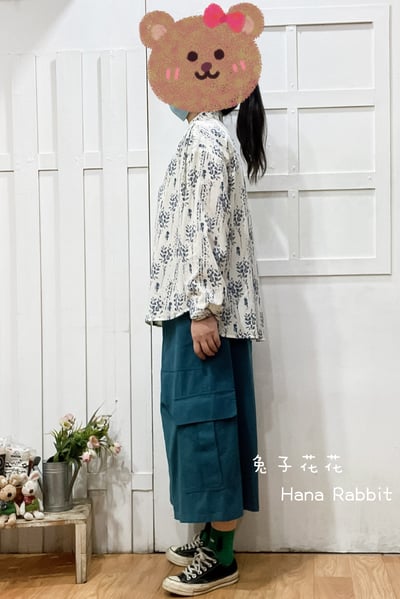 森系滿版印花開襟衫(有口袋) 133162