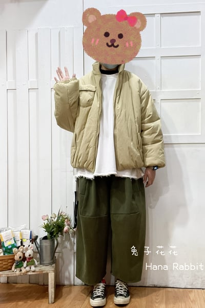 日系暖呼呼保暖鋪棉外套 212101