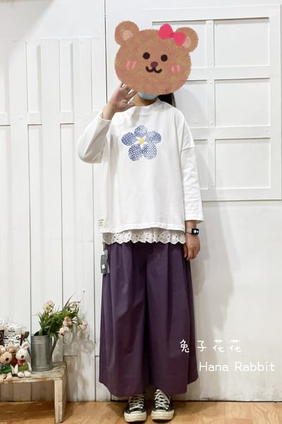 WE家大花朵印花重磅棉上衣 136501