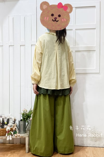 森系甜美小格紋開襟上衣 133023