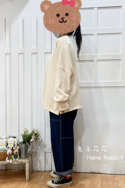 WE家童趣印花毛圈棉中長上衣(杏) 312012