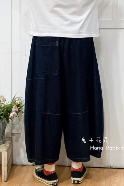 熱賣追加❤❤日系明線九分南瓜造型褲(內磨毛) 139643