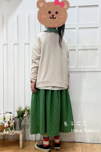 森系刺繡花毛圈棉上衣 195483