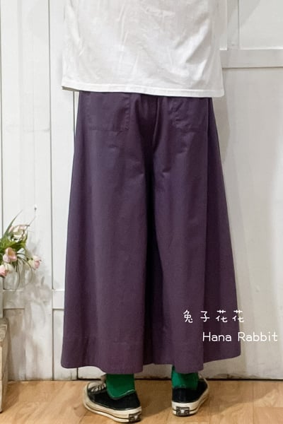 森系素雅闊腿寛褲裙 196073