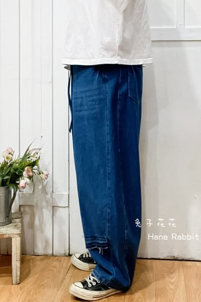 日系原單毛邊休閒灣刀褲 196242