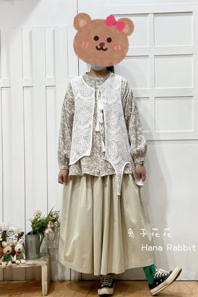 日系好搭配不規則蕾絲背心(白) 132031