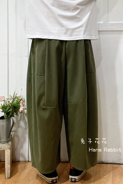 WE家立體剪裁內刷毛造型褲(綠) 175423