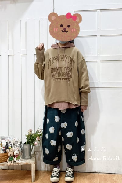 日系原單刺繡字母毛圈棉上衣 159651