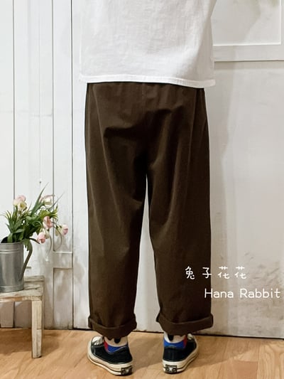 森系小清新花朵直筒褲 156363