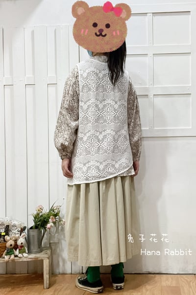 日系好搭配不規則蕾絲背心(白) 132033