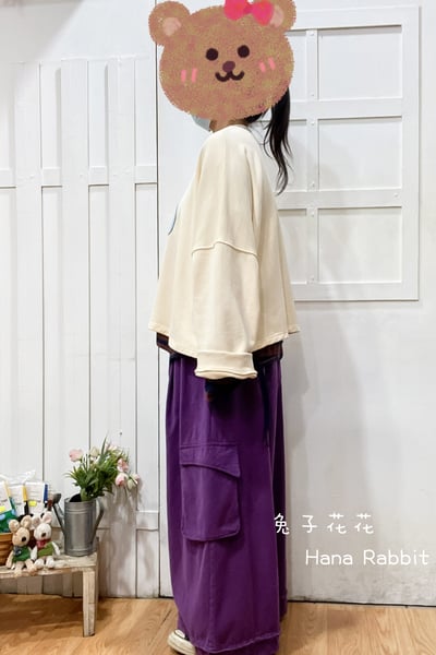 WE家小樹貼布毛圈棉上衣(杏) 154902