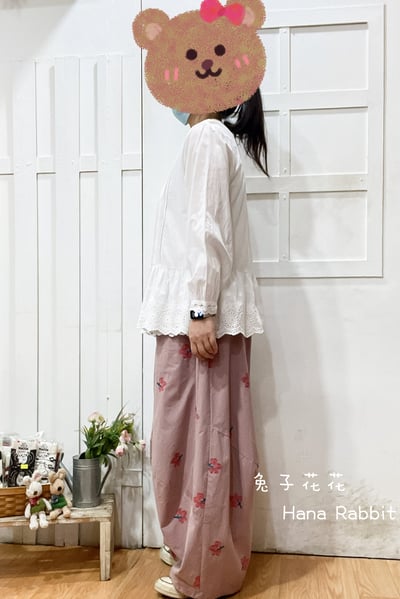 日系不敗款拚接蕾絲開襟上衣(白) 143232