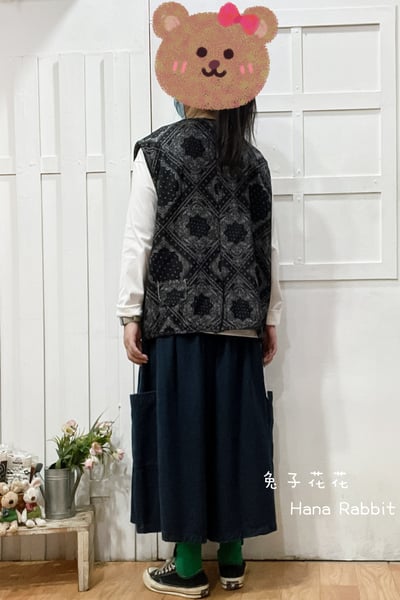 WE家印花圖騰綁帶丹寧背心 143933