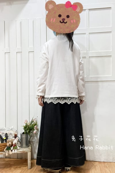 刺繡小貓咪重磅棉上衣 153703