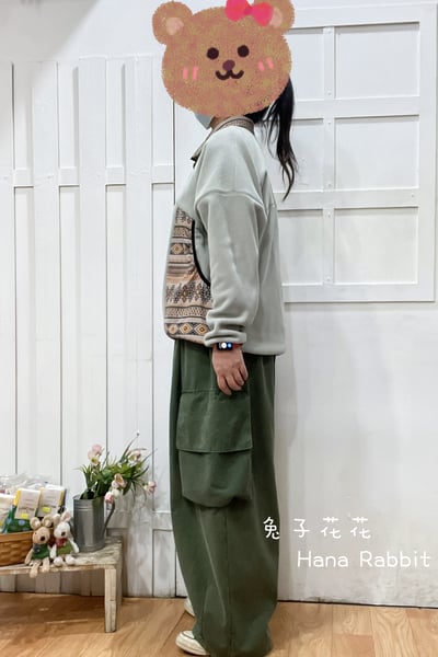 日系原單搖粒絨拚接上衣 164952