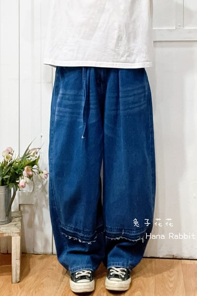 日系原單毛邊休閒灣刀褲 196241