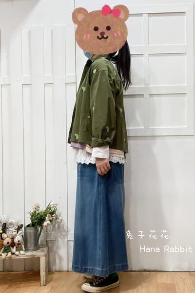 WE家刺繡花棉麻外套 210022