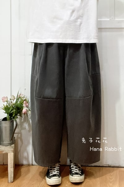 WE家立體剪裁內刷毛造型褲(灰) 175421