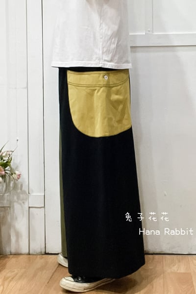 WE家撞色闊腿寛褲裙 154512