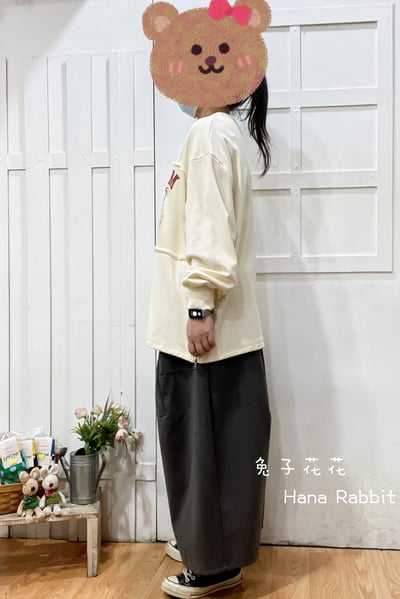 日系原單印花小熊毛圈棉上衣 175892