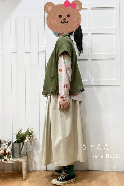 WE家V領開襟毛圈棉背心 145192