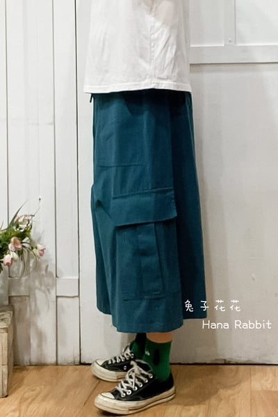 WE家工裝八分闊腿造型褲 173342