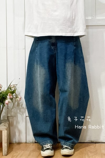 WE家刷色丹寧灣刀褲 310011