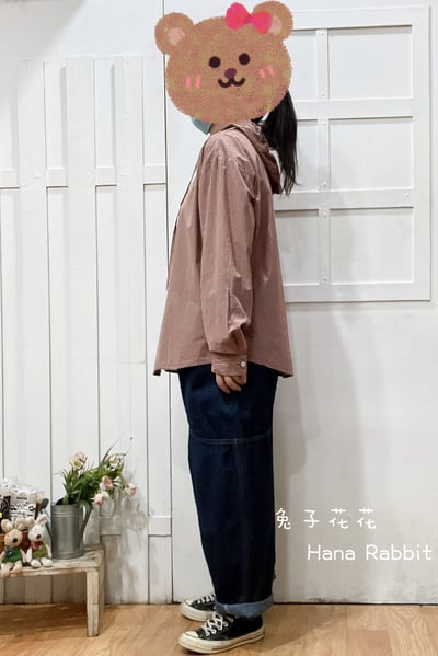 WE家格紋連帽開襟杉(紅) 135732