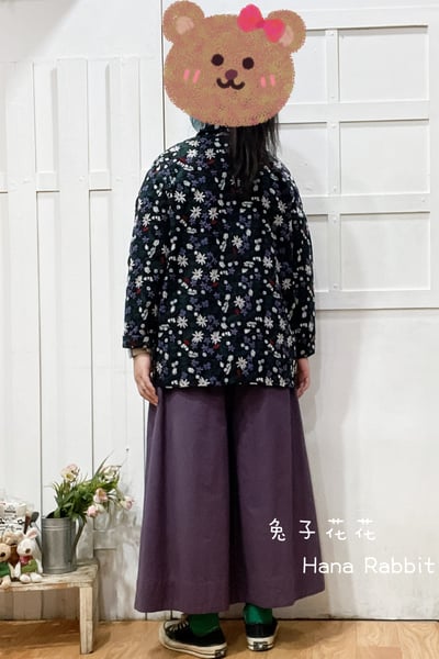 森系滿版刺繡花棉麻外套 125343