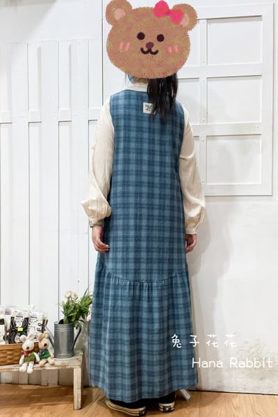 WE家格紋魚尾背心洋裝(藍) 169523