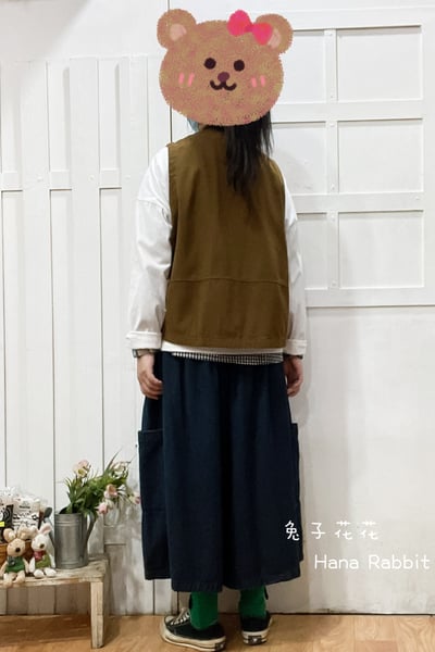 驚訝貓不敗款簡約背心(駝) 143173