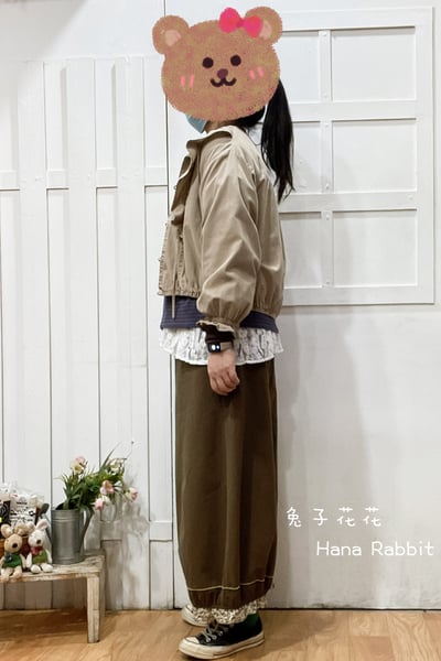 森系原單荷葉邊短版外套 148402