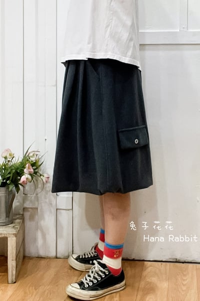 WE家毛呢五分燈籠寛褲裙 169932