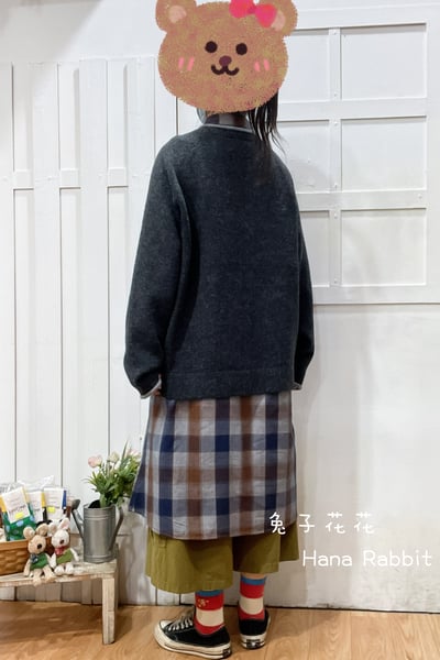 日系可愛感機器人針織毛衣 311173