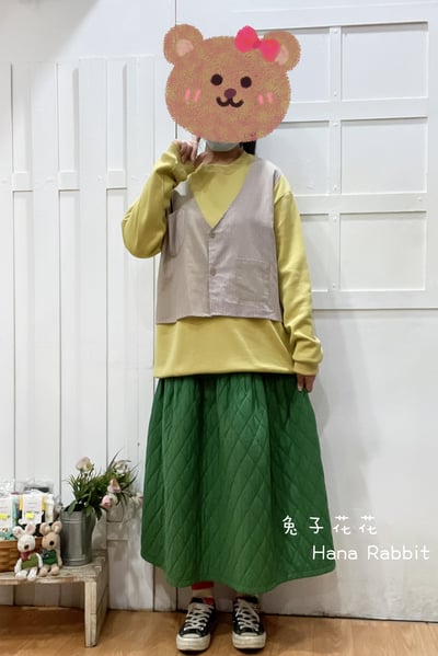 日系假2件毛圈棉大學T(黃) 169541