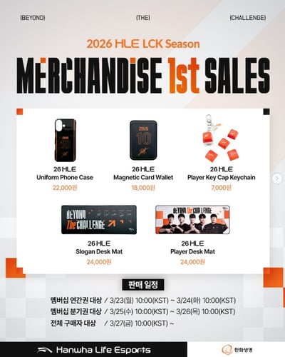 2026 HLE LCK Season MERCHANDISE 1st 周邊代購團1