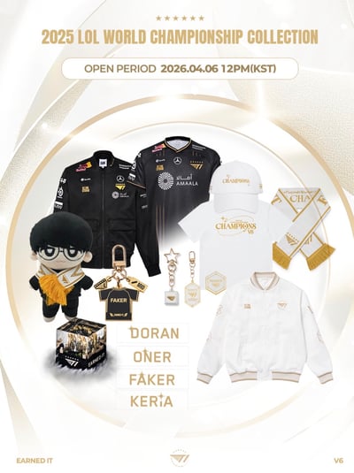 英雄聯盟世界賽 T1 S15 六星奪冠周邊 韓國庫販1