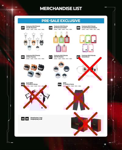 「2026 T1 Home Ground 限定」訂單代領（需自行下單）3