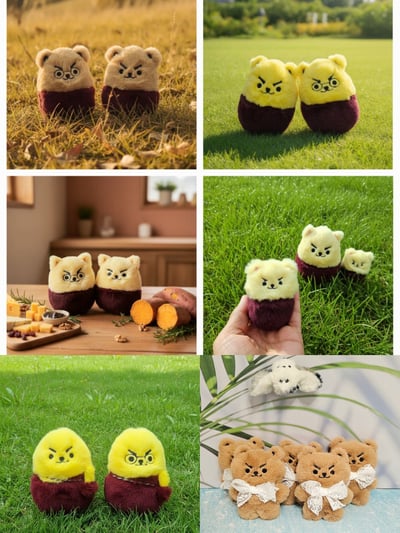 有耳朵的 GUMA 胖胖地瓜貓 / 胖胖地瓜娃娃 / 胖胖哈燦小熊1