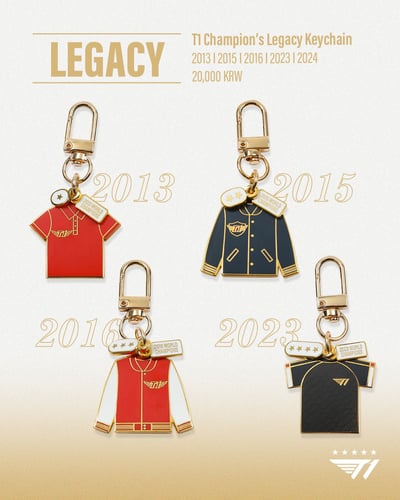 T1 冠軍紀念制服鑰匙圈3