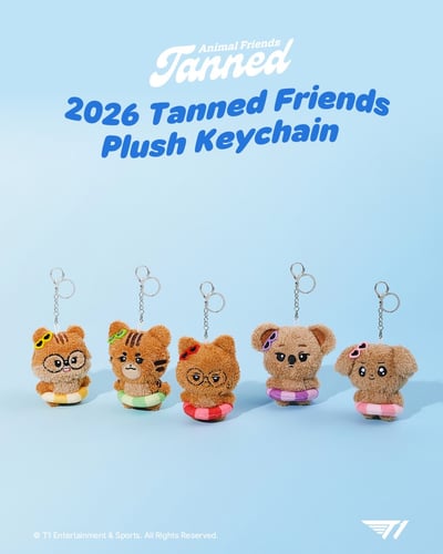 Tanned Friends Plush 烤焦潦草玩偶鑰匙圈2