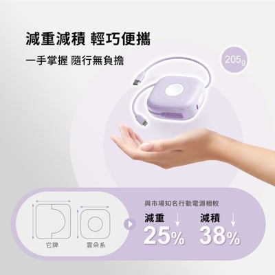 aircolor 雲朵系六合一磁吸無線快充行動電源9
