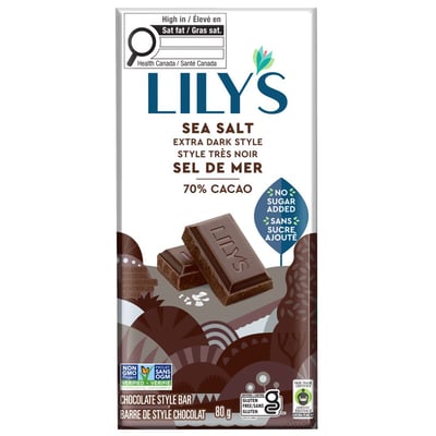 加拿大代購｜Lily's 無添加糖巧克力片 2款 海鹽黑巧克力 / 牛奶巧克力｜Maple Treats2
