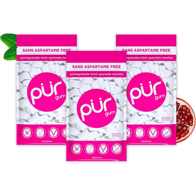 加拿大代購｜PUR 無阿斯巴甜 100% 木糖醇口香糖 加拿大品牌 11款｜Maple Treats4
