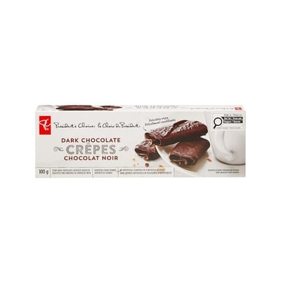 加拿大代購｜PC 黑巧克力可麗餅脆片 Dark Chocolate Crepes 100g｜Maple Treats1