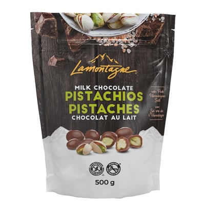 加拿大代購｜Lamontagne 玫瑰鹽牛奶巧克力開心果 500g｜Maple Treats2